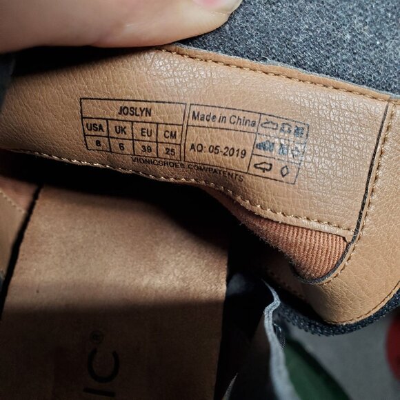 Vionic Shoes Womens 8 Joslyn Black Nubuck Leather Ankle Boots Weather Resistant - Picture 4 of 10